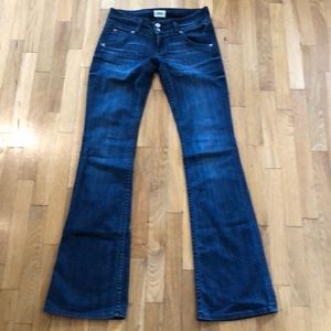 Hudson Bootcut Jeans with Button Pocket Back